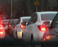 В Рязани на Первомайском проспекте из-за массовой аварии образовалась крупная пробка