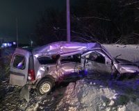 В Рязанской области в Рыбновском районе столкнулись две легковушки