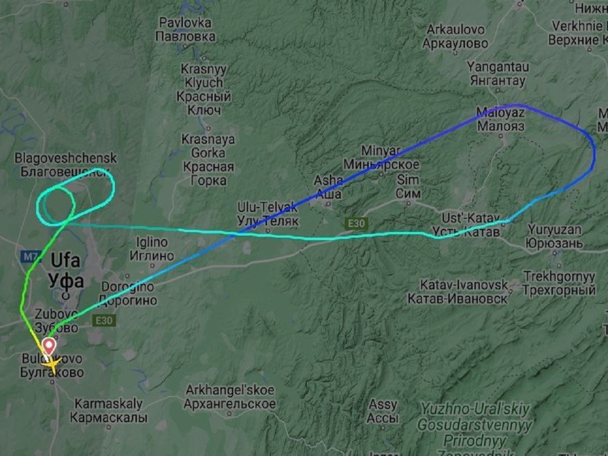 Названа причина разворота и экстренной посадки самолета из Уфы в Омск