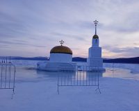 снежный храм на тургояке ушел под воду