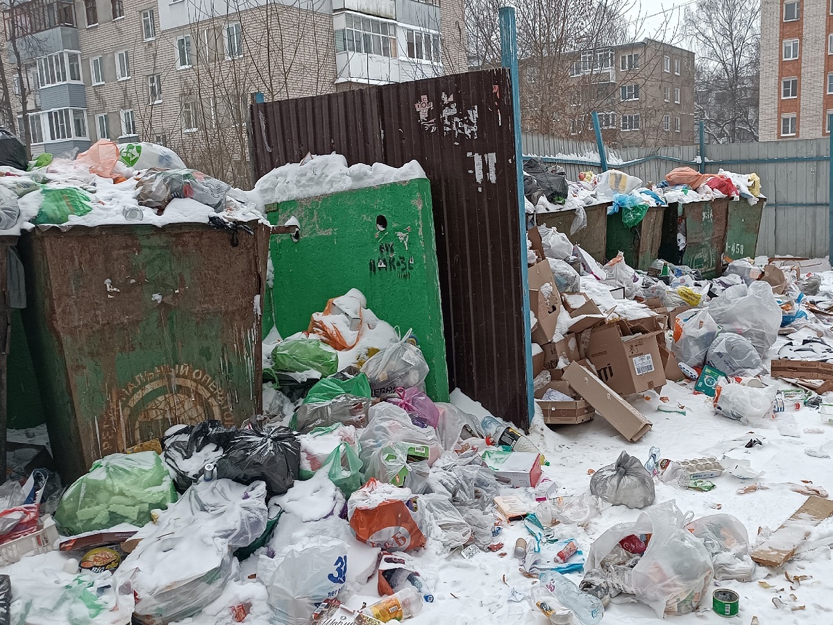 Жители Иванова за минувшие выходные 15 раз пожаловались на вывоз мусора