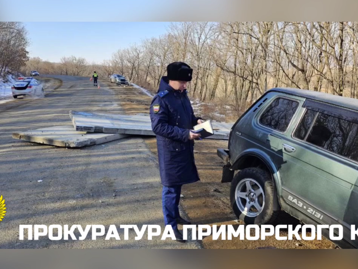 Число погибших из-за падения бетонных плит с фуры в Приморье выросло до двух