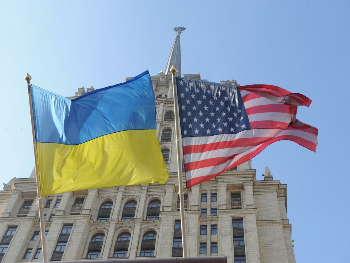 Флаг Украина США