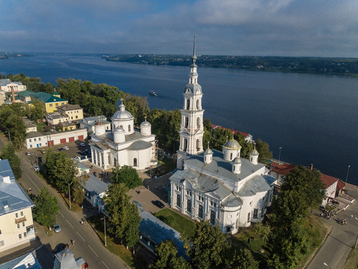 Троице Успенский собор Кинешма рисунок