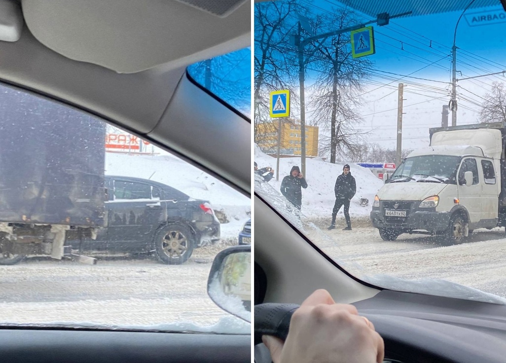 В городе Рязани на Куйбышевском шоссе произошла массовая авария