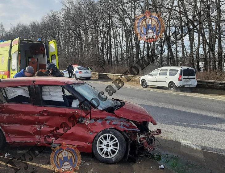 В Тульской области во врезавшейся в отбойник иномарке погибла женщина