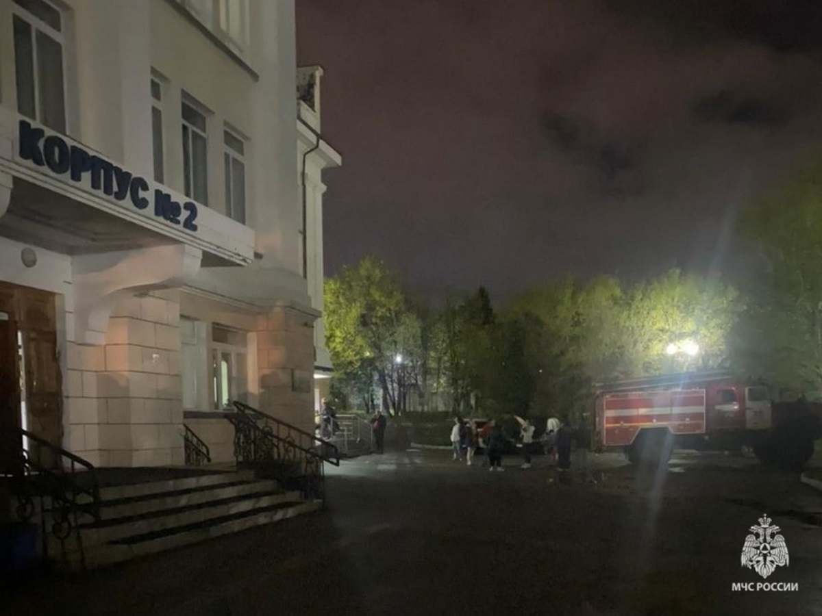 пожар в больнице Хабаровска
