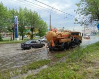 В Иванове на улицах города устраняют подтопления из-за обильных дождей