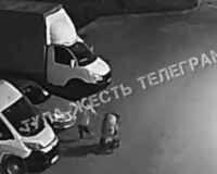 Появилось видео, как в Туле мать бросает коляску с новорожденной на парковке