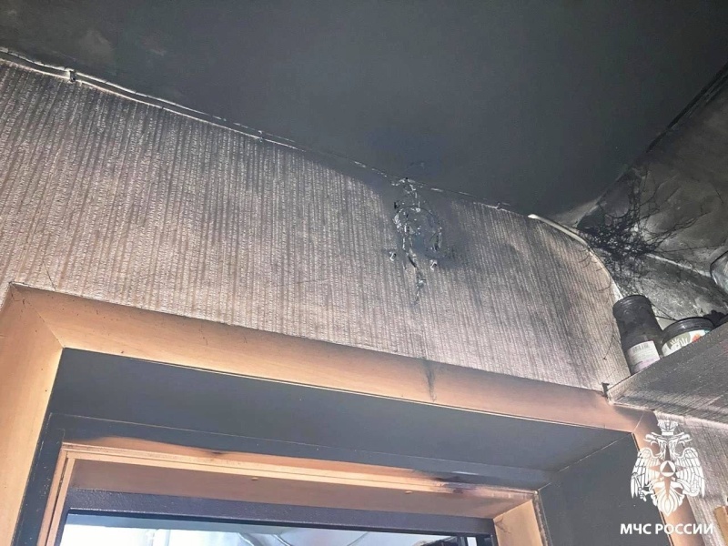 Дверной звонок стал причиной пожара в квартире в Смоленской области