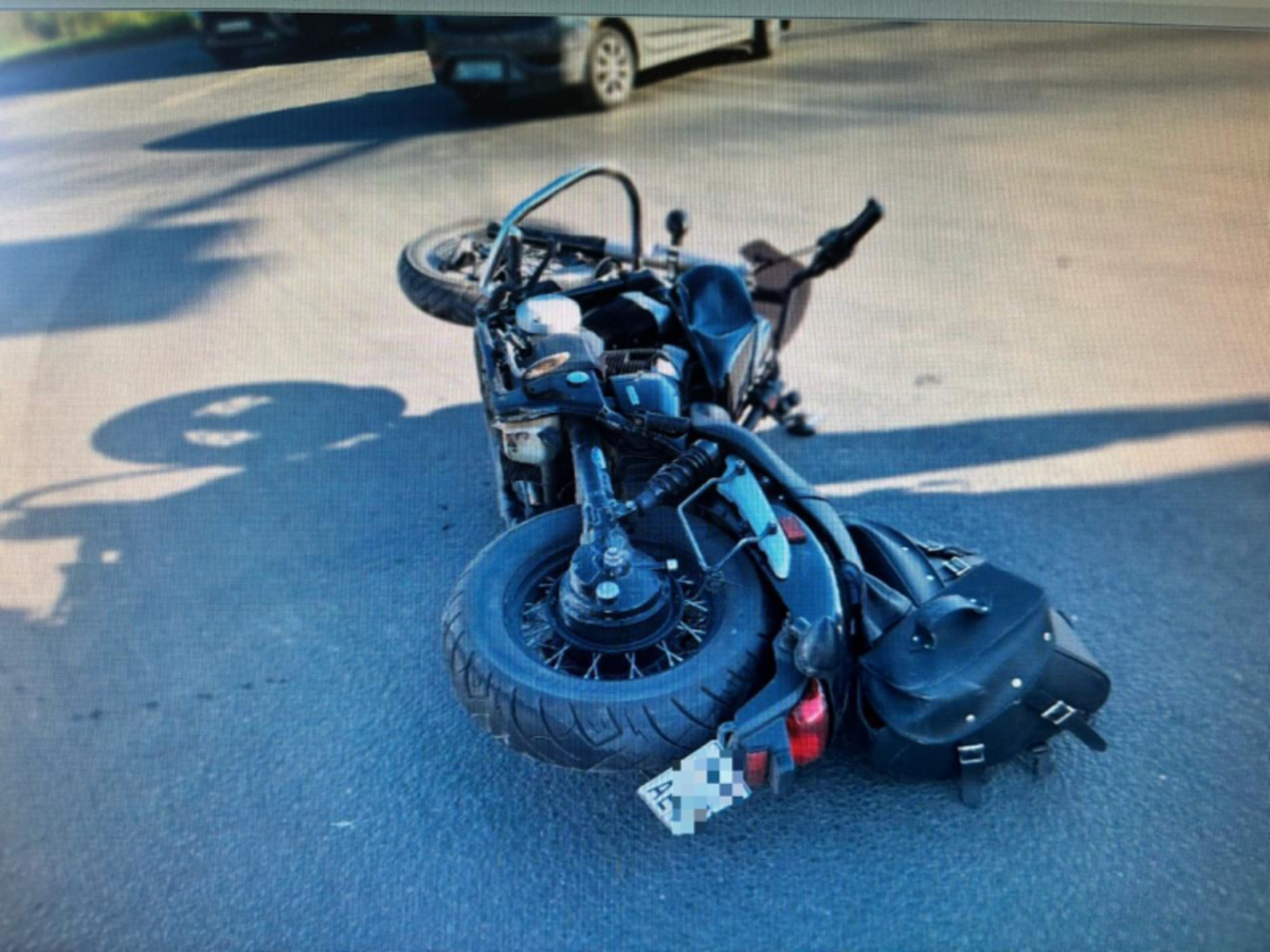 В городе Рязани в аварии пострадал 40-летний местный мотоциклист