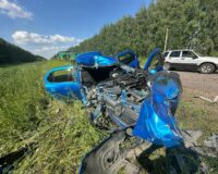 В Тамбовской области во врезавшейся в трактор иномарке погибли два пассажира
