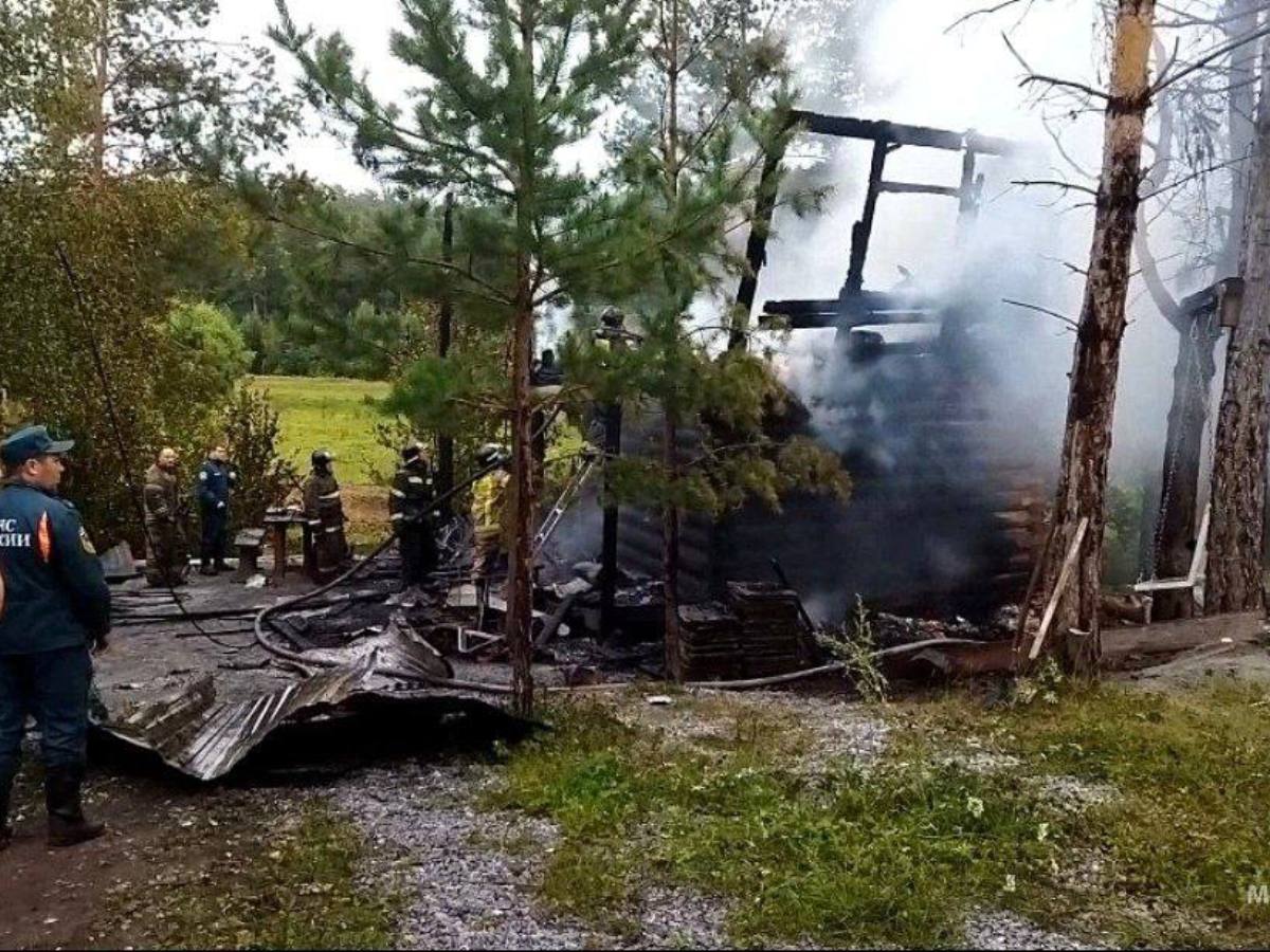 ребенок погиб при пожаре в бане