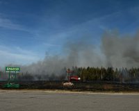 В Рязанской области на территории села Ерахтур загорелась трава на поле