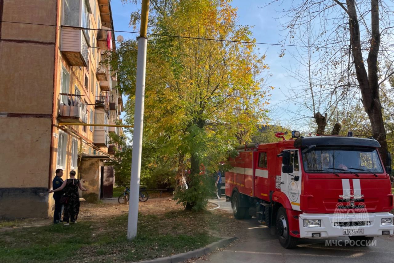 В Ивановской области в доме загорелась комната, пока хозяев не было