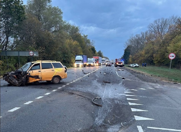 В Тульской области в аварии с двумя легковушками пострадали оба водителя