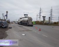 В Иванове после ДТП с большегрузом водителя иномарки госпитализировали с травмами