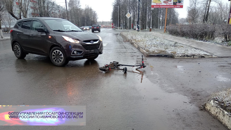 В Вичуге водителя электросамоката после аварии отправили в больницу с травмами