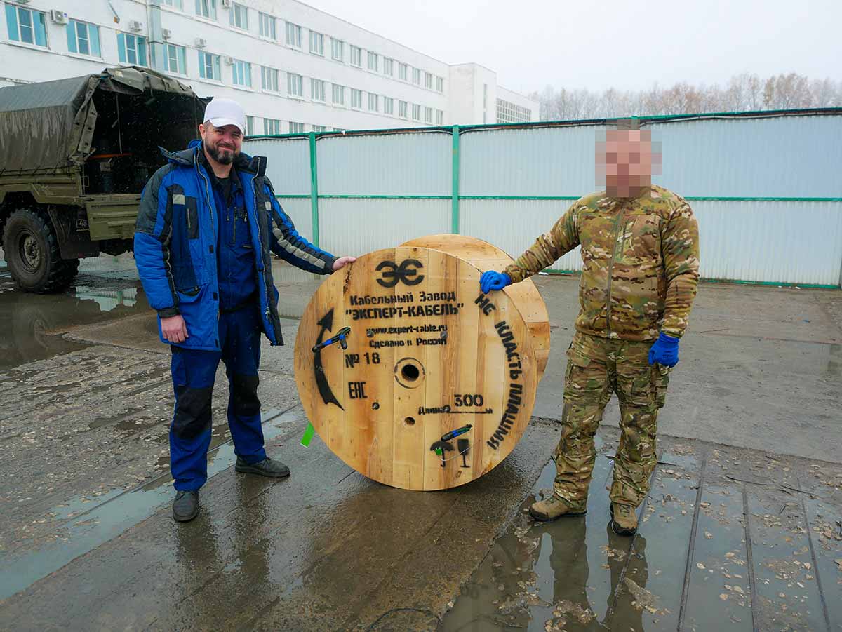 Орловские бойцы СВО получили силовой кабель