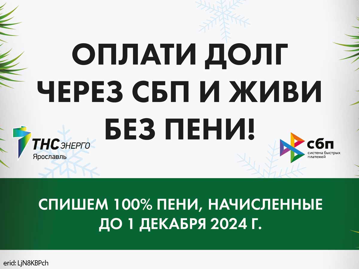 Жителям Ярославской области спишут пени при оплате электроэнергии через СБП