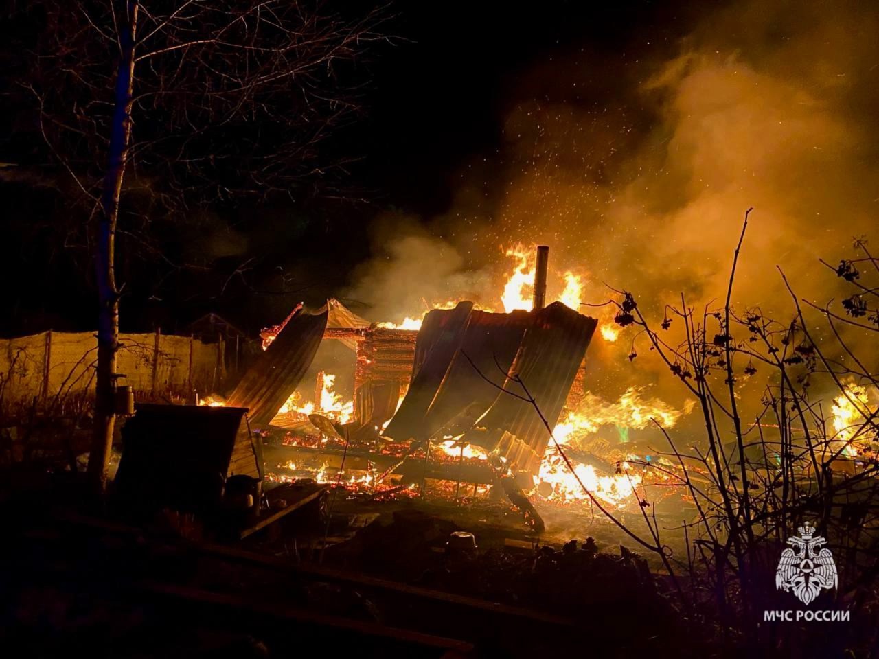 В страшном пожаре в Новгородской области обошлось без жертв