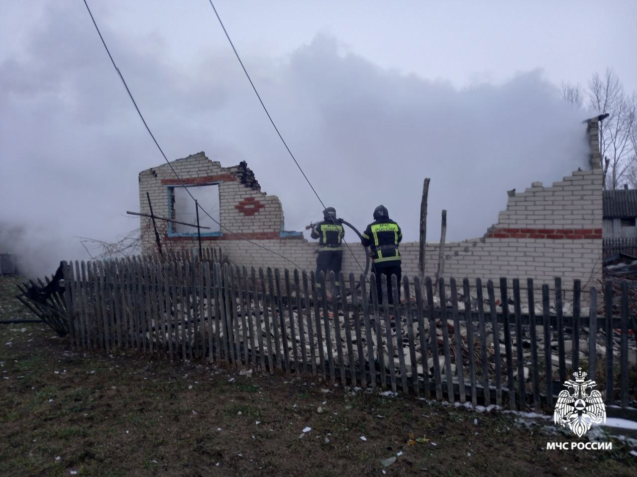 В Тамбовской области под завалами сгоревшего дома нашли тела супругов