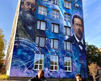 Для рязанских художников Глеба Петракова и Вячеслава Прошина рисование на стенах многоэтажек стало настоящей страстью