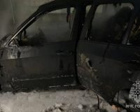 В Тейковском районе в одном из сел сгорел БМВ
