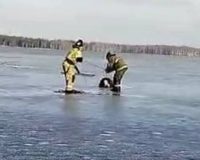 В Рязанской области Клепиковском районе на озере Белое спасли рыбака