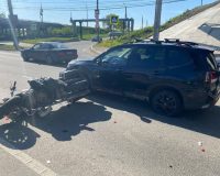 ДТП с автомобилем и мотоциклом в центре Челябинска