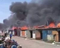 сгорели гаражи