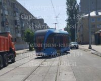 трамвай сошел с рельс