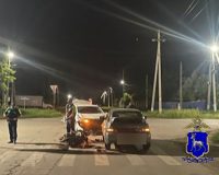 массовая авария с мотороллером