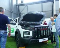 Автомобиль JAC T9 на международной промышленной выставке «Иннопром» в «Екатеринбург-Экспо».