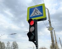 В Иванове появился новый светофор у школы №50