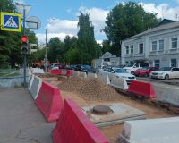 В Приволжске отремонтировали тротуар на улице Ленина после иска прокуратуры