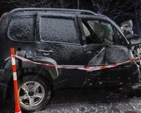 В Новгородской области произошло лобовой столкновение двух автомобилей