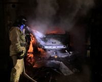 В Челябинске взорвался Джип