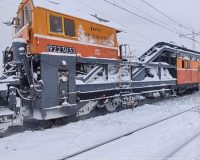 6 тысяч кубометров снега вывезли железнодорожники