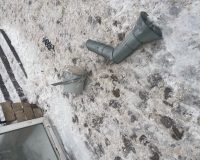 упала водосточная труба