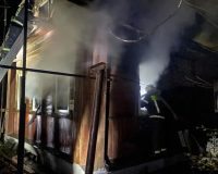 В Шуе загорелся частный дом на улице Вихрева